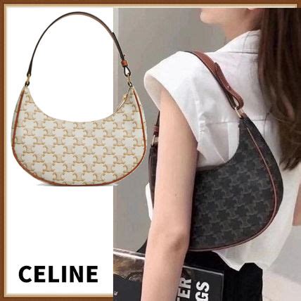 celine ava used|Celine Medium Calfskin Ava Shoulder Bag Brown .